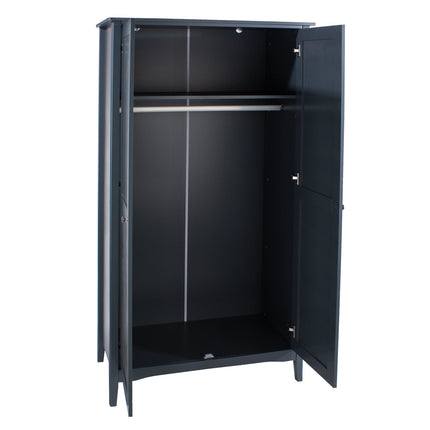 Como - Wardrobe - 2 Door Blue Panelled