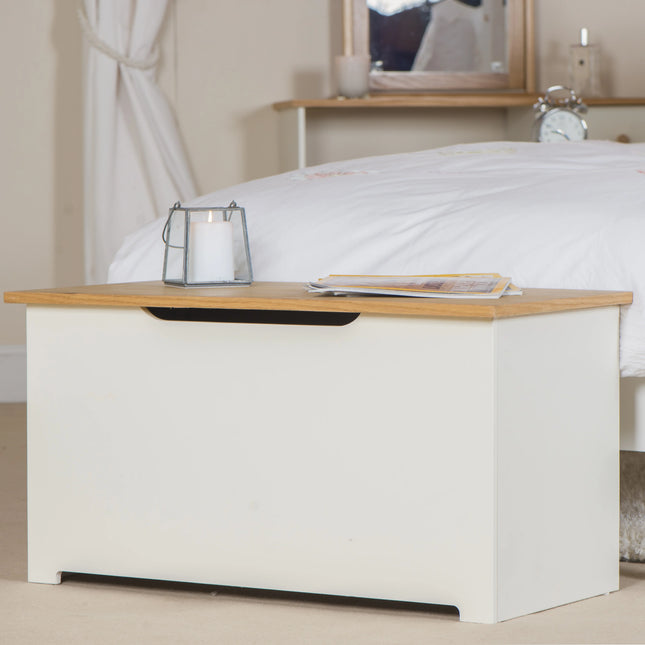 Colorado - Storage Trunk - Soft White with Soft-Close Lid