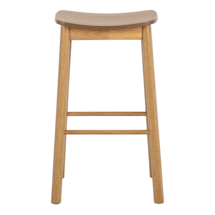 Barlow Bar Stool Without Back in Matt Oak Set of 2