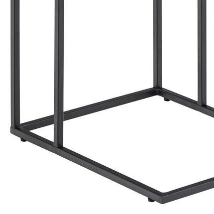 Infinity - Side Table in Matt Black