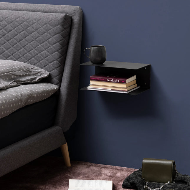Joliet Wall Shelf in Matt Black – Stylish & Durable Storage