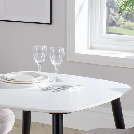 Aspen - Dining Table - Square with Tapered Metal Legs
