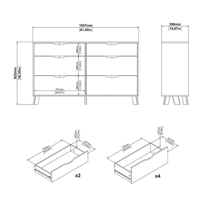Ikast - 6 Drawer Chest of Drawers