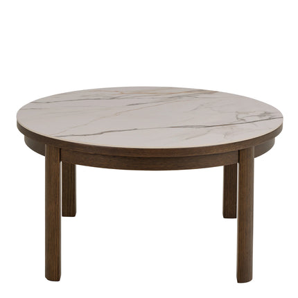 Southampton Round Coffee Table Cream Ceramic 90x45cm