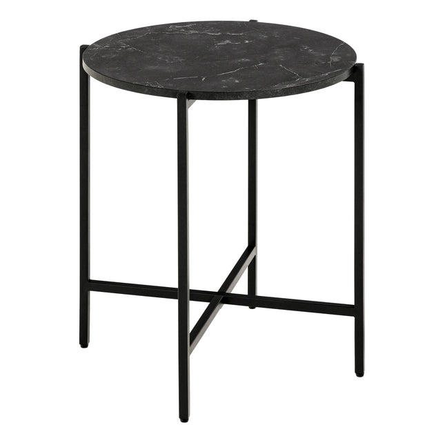 Lamoine Round Coffee & Side Tables in Matt Black – Modern French Style