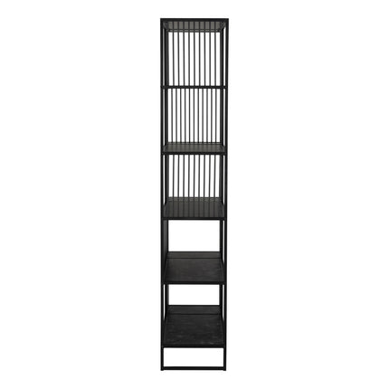 Strington - Bookcase with 5 Shelves in Black
