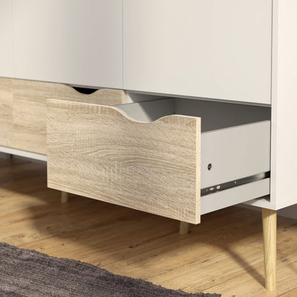 Oslo - Wardrobe 3 Doors 3 Drawers