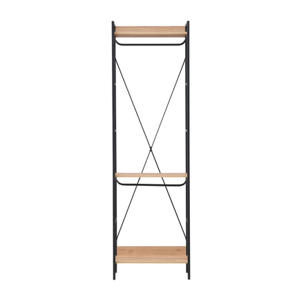 Claire - 3 Shelf Open Wardrobe - Riviera Oak