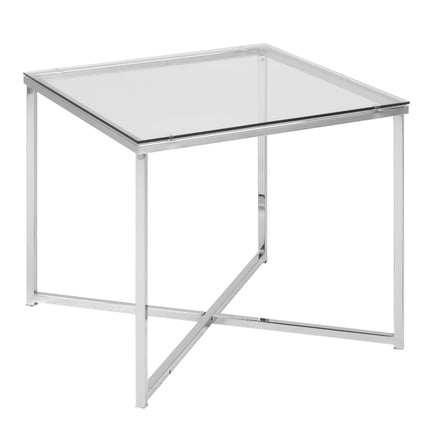 Cross - Square Metal Side Table