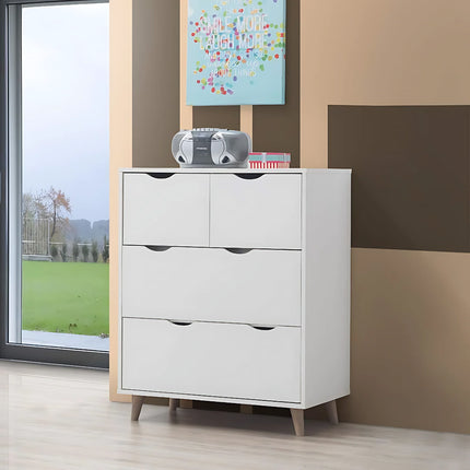 Pulford - 4 Drawer Chest - White
