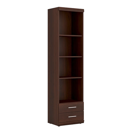 Imperial - Tall 2 Drawer Narrow Cabinet with Open Shelving