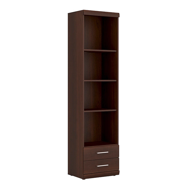Imperial - Tall 2 Drawer Narrow Cabinet with Open Shelving
