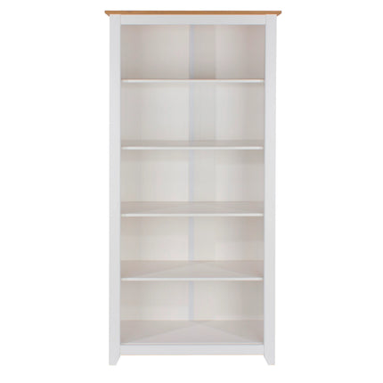 Capri - Bookcase - 5 Shelf Modern Farmhouse & Pine Top