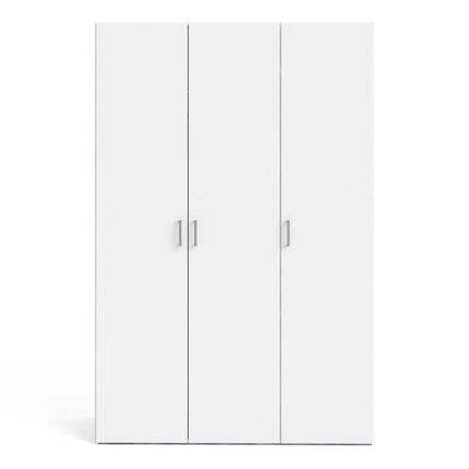 Space - Wardrobe with 3 Doors in White