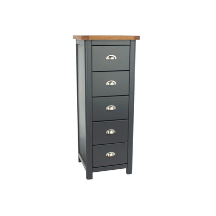Boston - Chest of Drawers - 5 Drawer Narrow Traditional