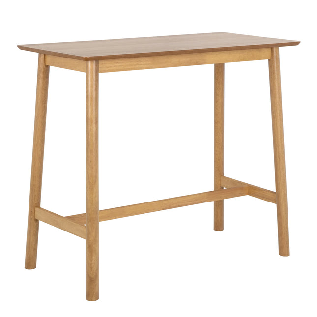 Barlow Matt Oak Bar Table Set with 2 Stools – Scandinavian Design
