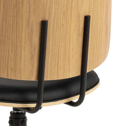 Owen Swivel Dining Chairs Matt Black Set of 2 | Stylish Comfort