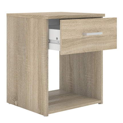 Space - 3 Piece Bedroom Set, Bedside, Chest and 2 Door 1 Drawer Wardrobe