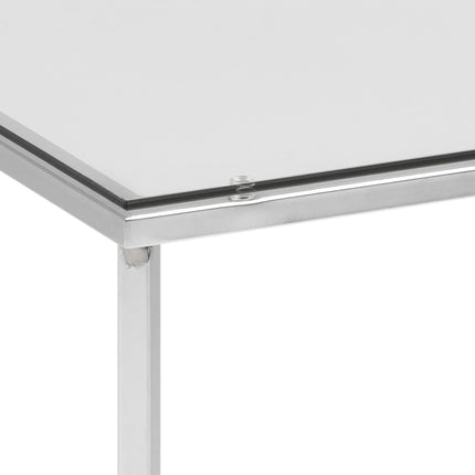 Cross - Square Metal Side Table