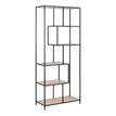 Black Metal - Sonoma Oak Shelves