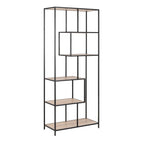 Black Metal - Sonoma Oak Shelves