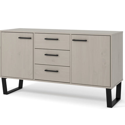 Texas - Sideboard - 2 Door 3 Drawer Grey Waxed Pine