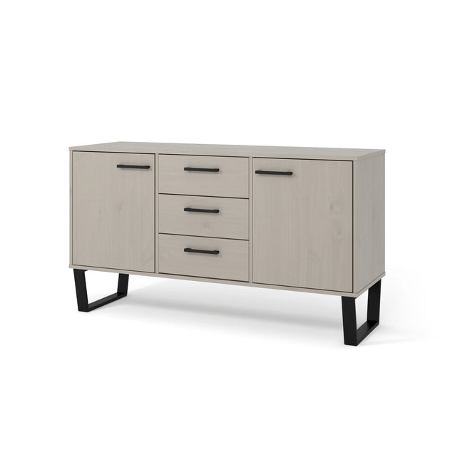 Texas - Sideboard - 2 Door 3 Drawer Grey Waxed Pine