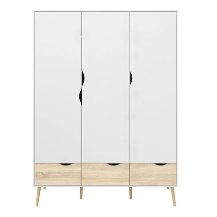Oslo - Wardrobe 3 Doors 3 Drawers