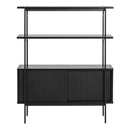 Angus - Small Bookcase with 2 Sliding Doors