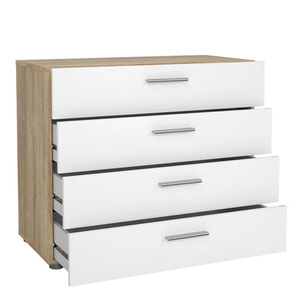 Pepe Bedroom Set 2 Door Wardrobe 6 Drawers High Gloss 201cm