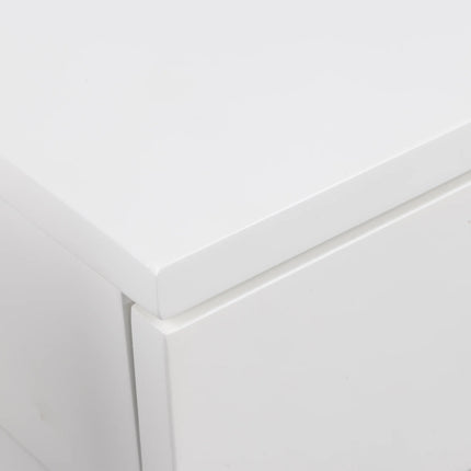 Ashlan 1 Drawer Wall Mounted Square Bedside Table in White