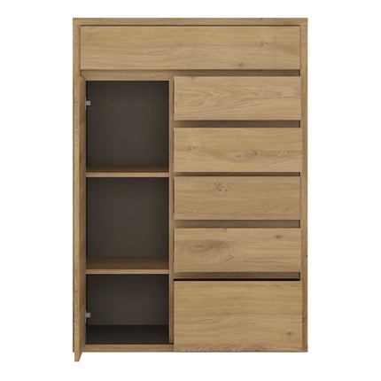Shetland - 1 Door 6 Drawer Cupboard