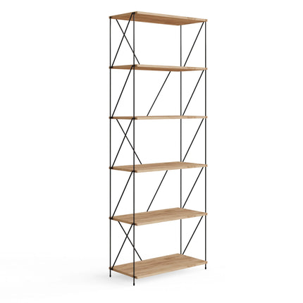 Leyo - 6 Tier Bookcase Storage Unit