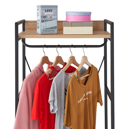 Claire - 3 Shelf Open Wardrobe - Riviera Oak
