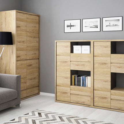 Shetland - 1 Door 4 Drawer Display Cabinet