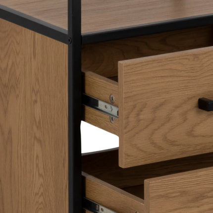 Seaford - Bookcase with 2 Drawers and 3 Shelves