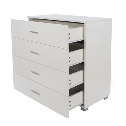 Lido - Chest of Drawers - 4 Drawer White Modern