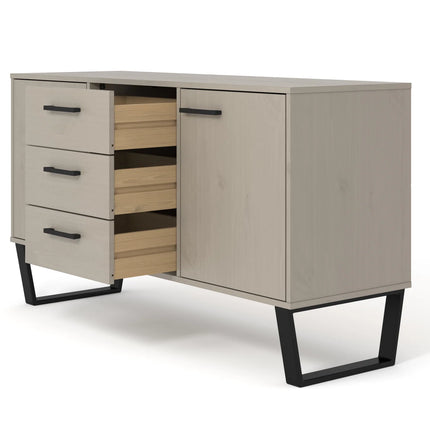 Texas - Sideboard - 2 Door 3 Drawer Grey Waxed Pine