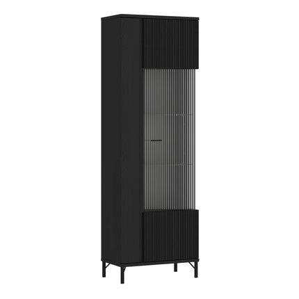 Avenale Tall Display Cabinet Glass Door 194cm Industrial