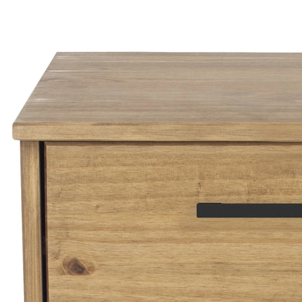 Texas - Bedside Table - 2 Drawer Industrial & Metal Legs