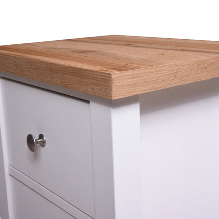 Astbury - Bedside Table - 2 Drawers - White