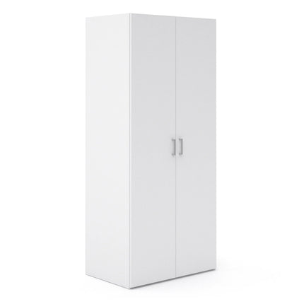 Space - Wardrobe with 2 Doors in White