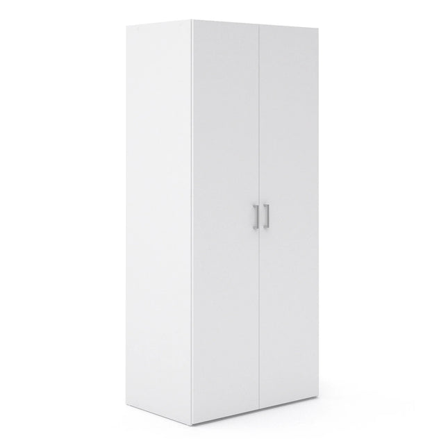 Space - Wardrobe with 2 Doors in White