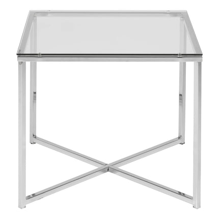 Cross - Square Metal Side Table