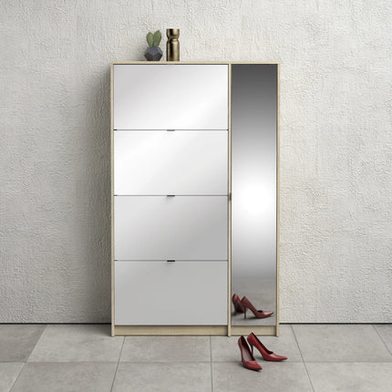 Shoes - Shoe Cabinet 4 Tilting Doors +2 Layers +1 Door