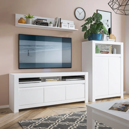 Novi Shelf Alpine White 130cm Wall Shelf for Stylish Storage