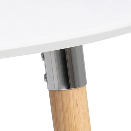 Belina - Oval Dining Table in White & Oak