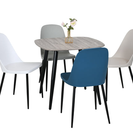 Aspen - Dining Table - Square with Tapered Metal Legs