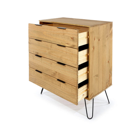 Augusta - Chest of Drawers - 4 Drawer & Hairpin Legs