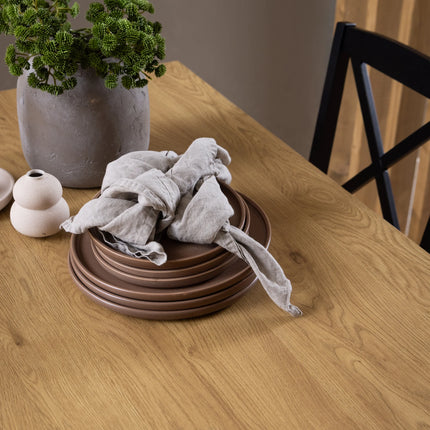 Peru Rectangular Dining Table in Wild Oak 120x80cm
